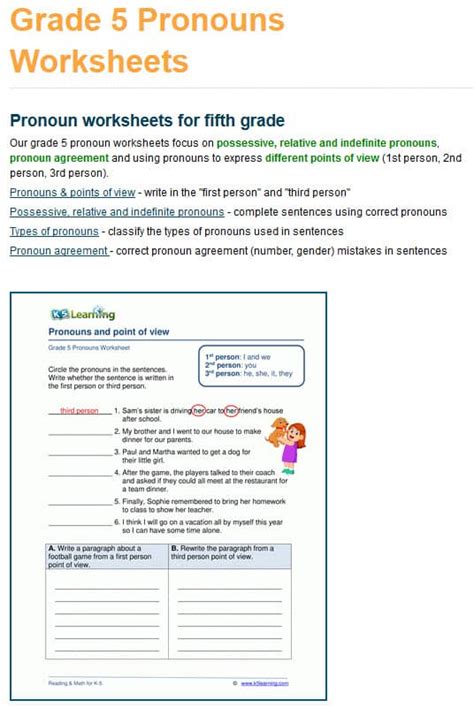 k5 learning english worksheets|Grade 5 Workbooks .